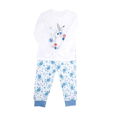 Girls Rabbit Pyjama Set